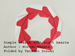 Simple wearth with eight hearts, Author : Noriko Nagata, Folded by Tatsuto Suzuki